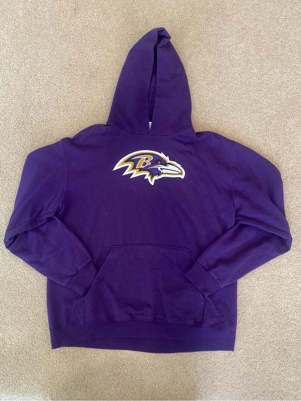NFL Team Apparel Baltimore Ravens Purple NFL Football Pullover Hoodie Sweatshirt